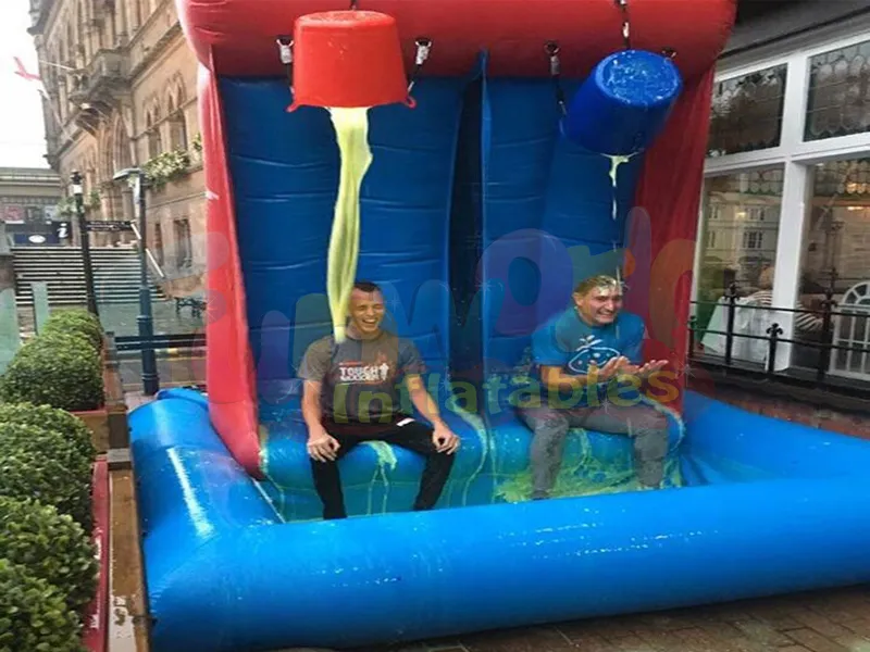 Dev şişme gunge rulet tankı ticari PVC gülümseme tankı oyunu