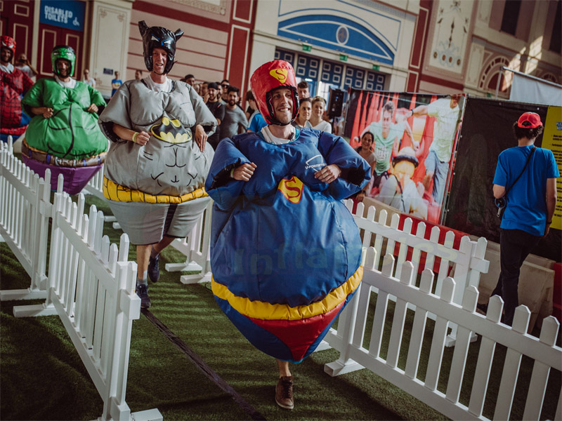 Indoor-Schaum gepolsterte Sumo Wrestling Anzüge kämpfen aufblasbare Sumo-Anzug Superhelden Sumo