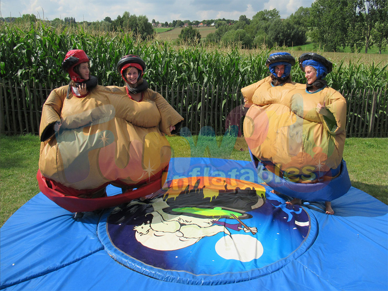 Heißer Verkauf kämpfen aufblasbare Sumo Wrestling passt Twin Sumo-Anzüge für Erwachsene