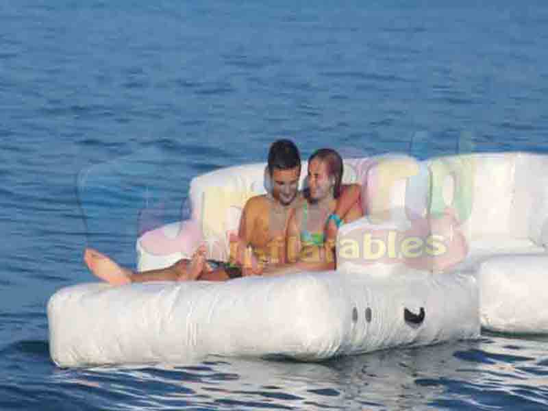 Luxury yacht games inflatable water floating chair double armchair for yachts