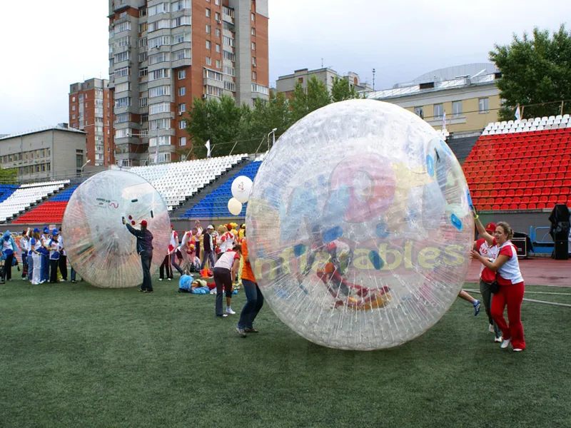 Satılık dev zorb top şişme insan hamster tokmağı zorb tampon topu